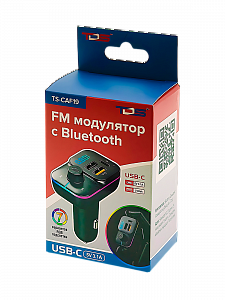 FM-модулятор трансмиттер автомобильный с Bluetooth TDS TS-CAF19